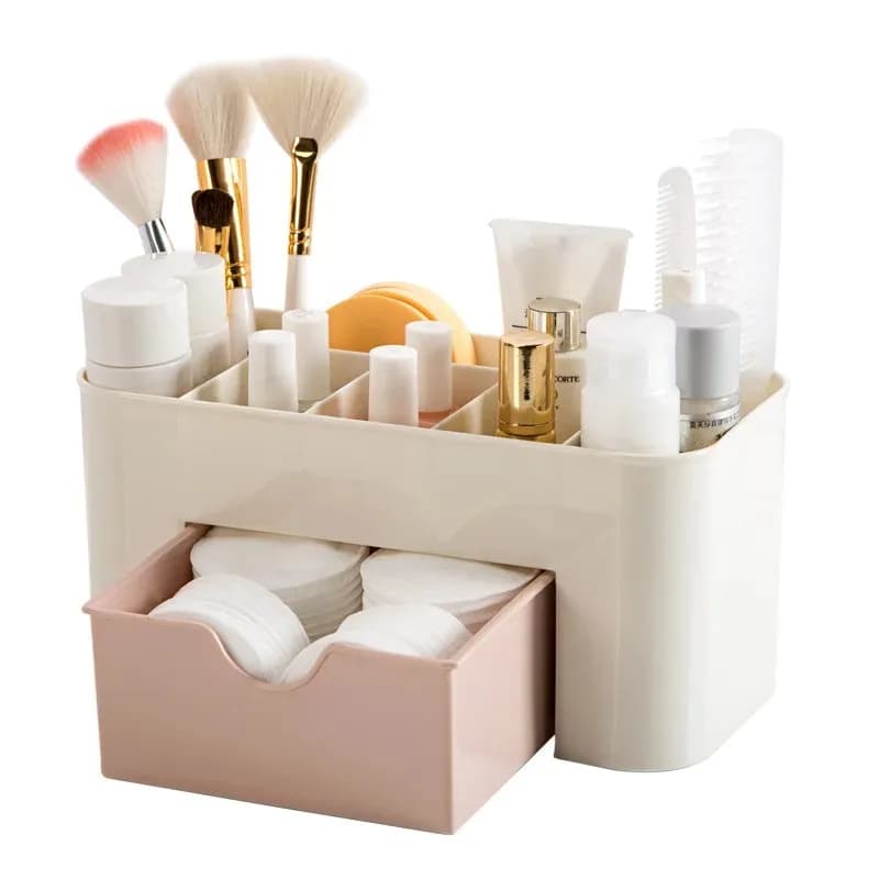 Contenitore Organizzatore in Plastica per Nail Art, Scatola Porta Accessori per Rimozione Smalto Gel, Cotone e Tamponi, Strumento per Decorazioni