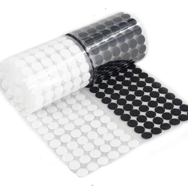 Punti magici Nastro di fissaggio autoadesivo Disco adesivo Colla forte Nastro magico Adesivo Monete rotonde Nastro ad anello con gancio 10/15/20/25mm