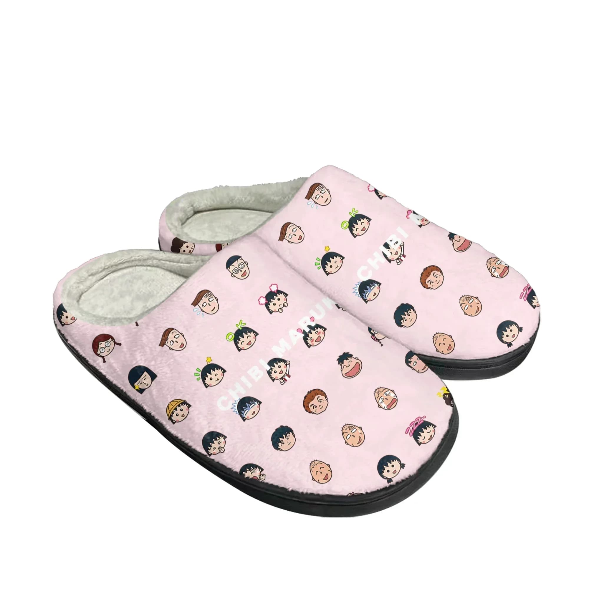 Pantofole in Cotone Chibi Maruko per Uomo e Donna, Scarpe Casual da Camera da Letto in Peluche, Calde e Termiche, Ispirate all'Anime Giapponese