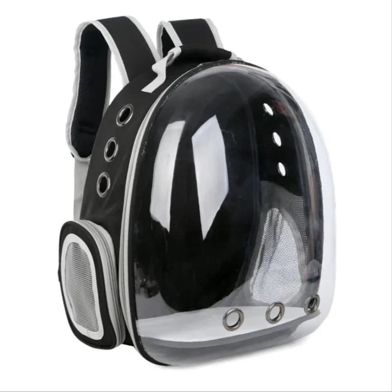 Zaino Trasportino per Animali Domestici Trasparente e Traspirante a Forma di Capsula Spaziale per Cani e Gatti
