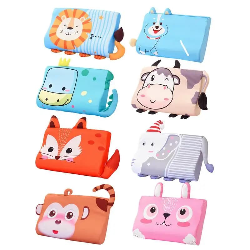 Cuscino per bambini per dormire Cuscino ergonomico per letto in memory foam Cuscini per il tempo di pisolino traspirante Cuscino calmante delicato sulla pelle