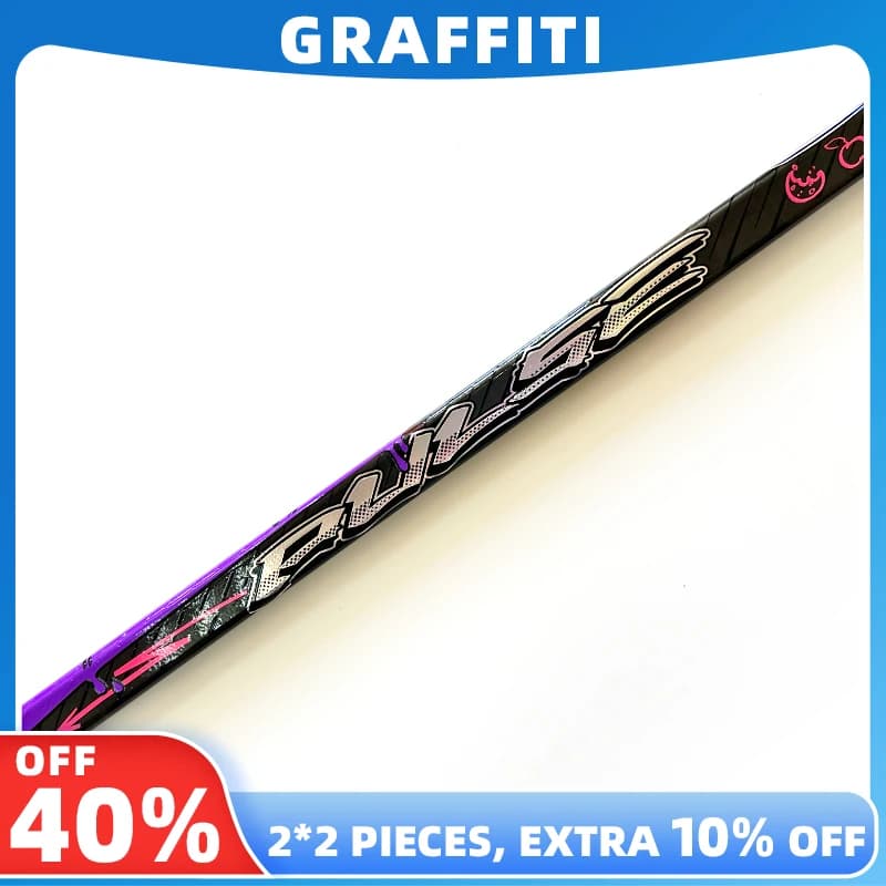 [2-Pack][Pulse Graffiti] Ice Hockey Sticks Ultra Light Carbon Fiber P28 P92
