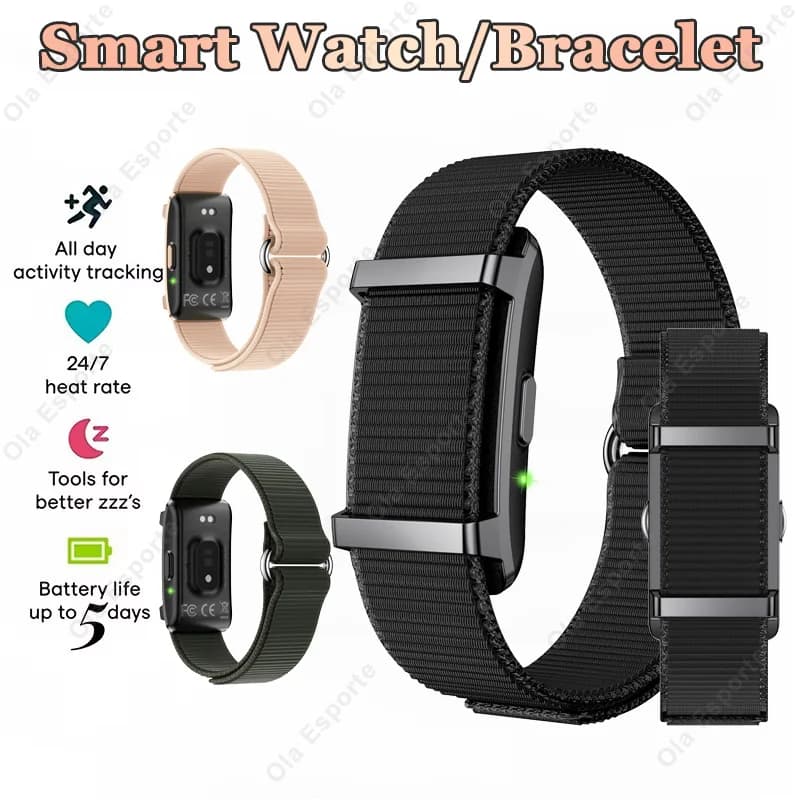 Nuovo Braccialetto Smartwatch alla Moda, Orologio Sportivo Intelligente, Fitness Tracker, Monitoraggio Pressione Sanguigna e Frequenza Cardiaca, Compatibile Android iOS