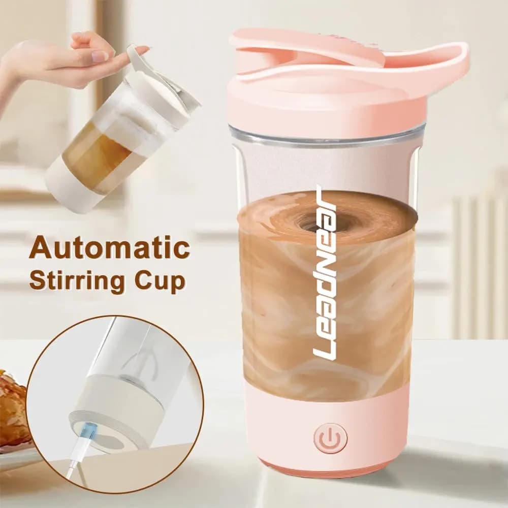 New in 450ml portable woman electric mixing cup protein shaker bottle mixer for home travel sports office kitchen utensils