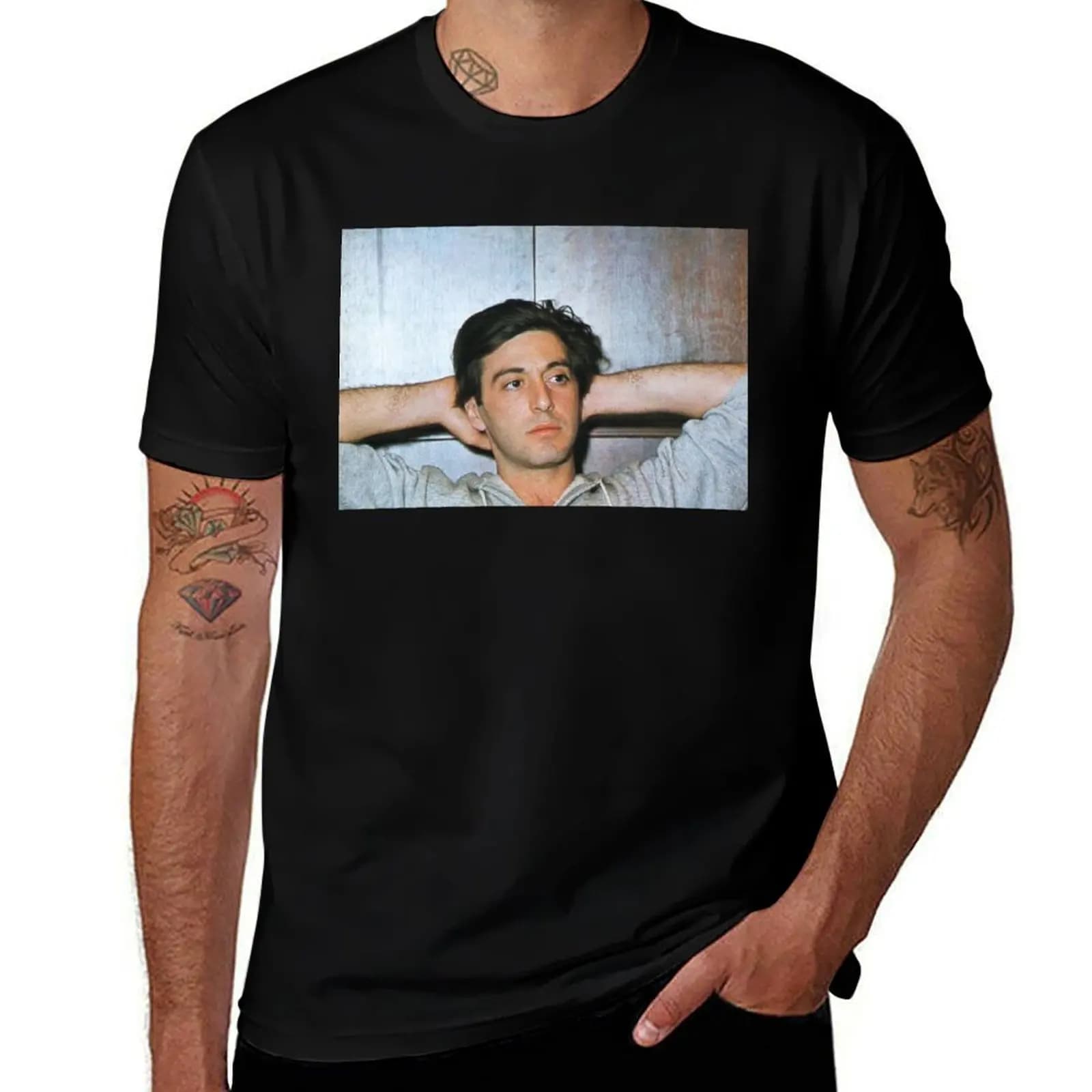 T-shirt Al Pacino da indossare tutti i giorni, top basic a maniche corte