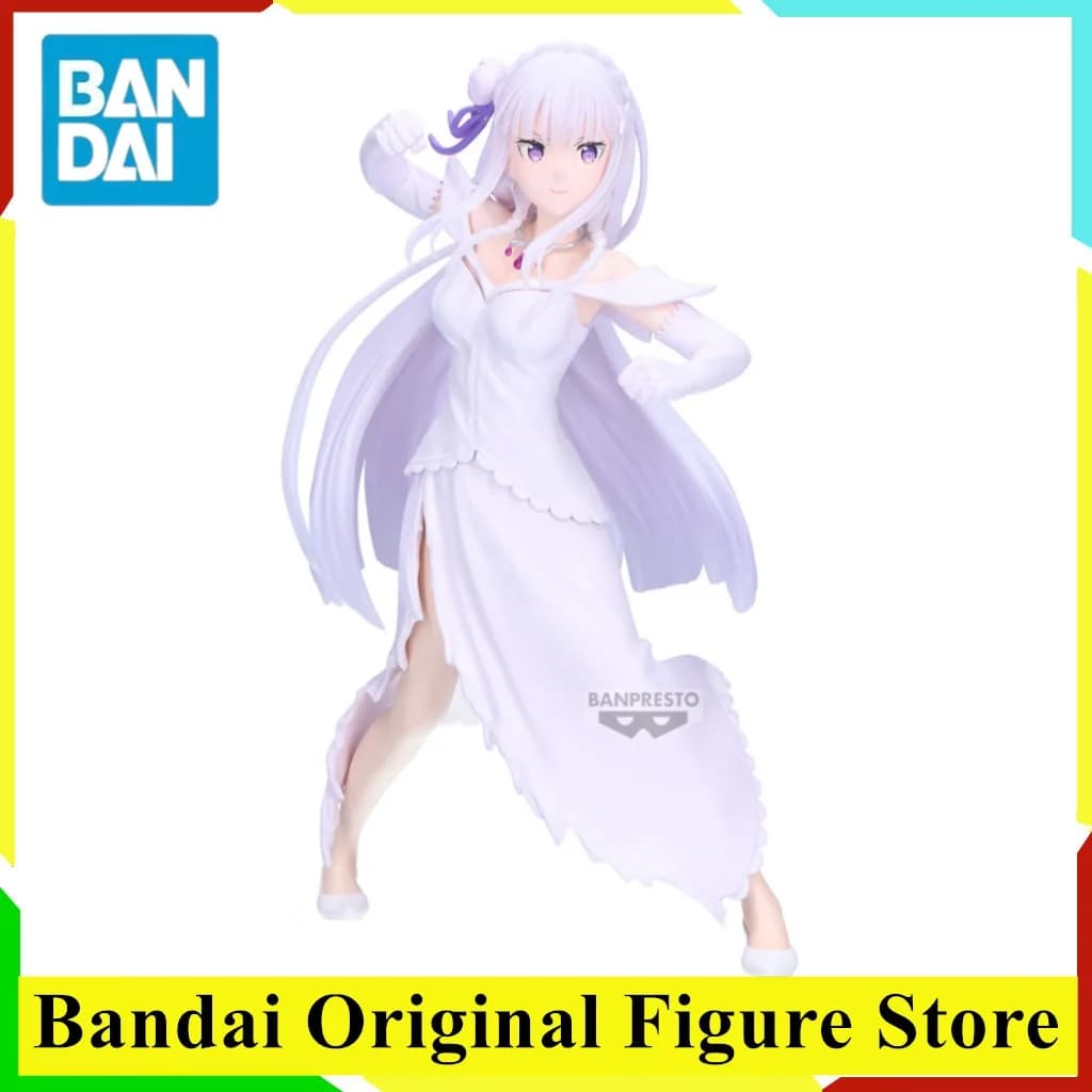 Originale Banpresto Re:Life in a different world from zero Anime Emilia Action Figure Giocattoli Modello in PVC Collezione Decorazione