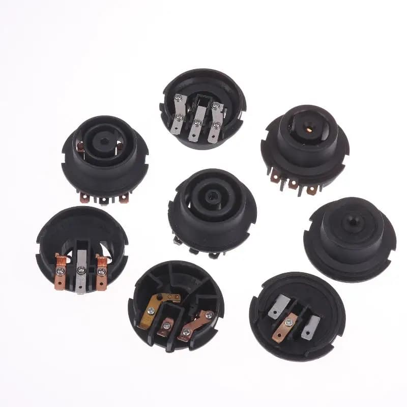 Electric kettle thermostat, connector and switch for spare base, stable electrical contact and heat control