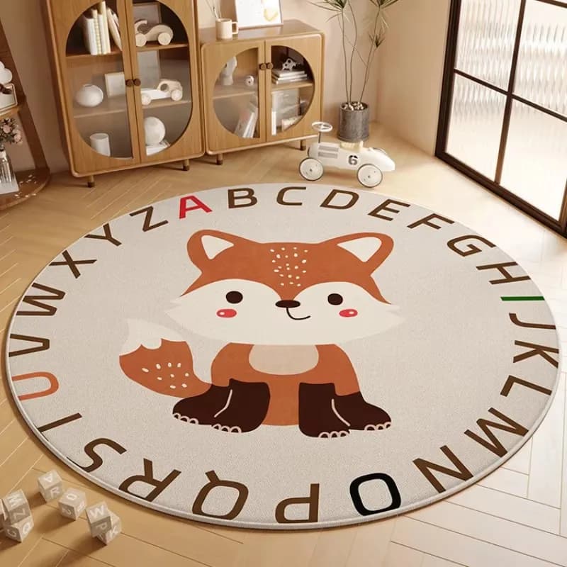 Children's room Living room Bedroom Bedside Table Carpet Round room Maintenance Free sound insulation Non-slip carpet for cartoons
