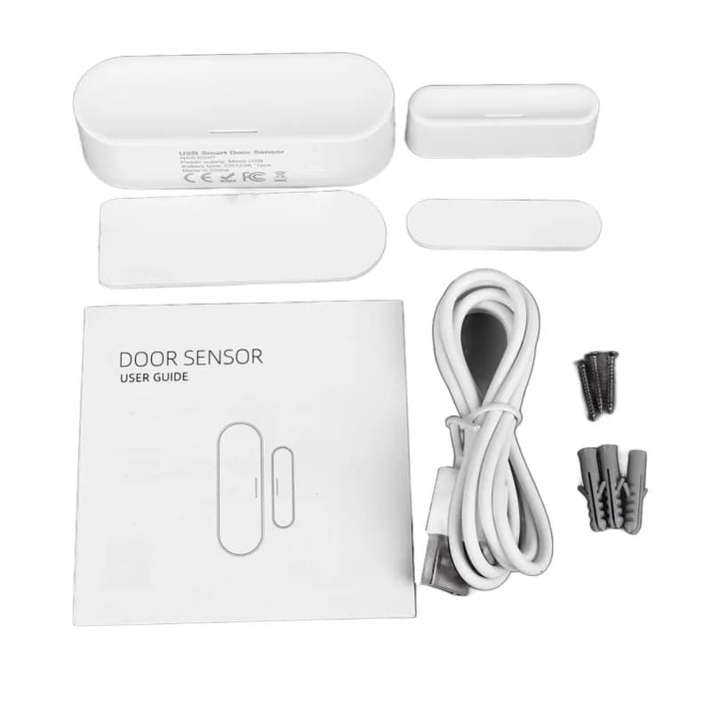 Rilevatori di apertura/chiusura porte, allarme push wireless, sensore di contatto per porte e finestre compatibile con ZigBee
