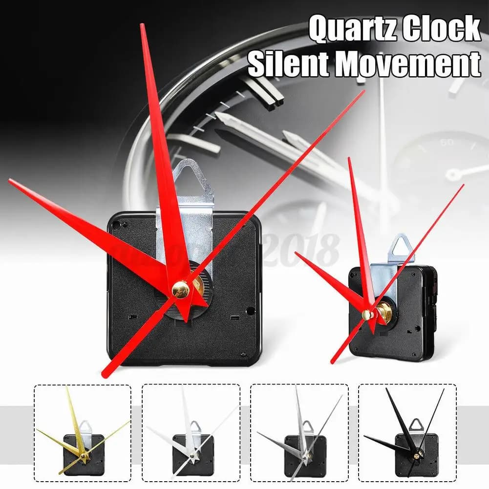 1 set silent diy quartz wall clock movement kit replacement battery power supply wall clock hanging quartz watch repair parts