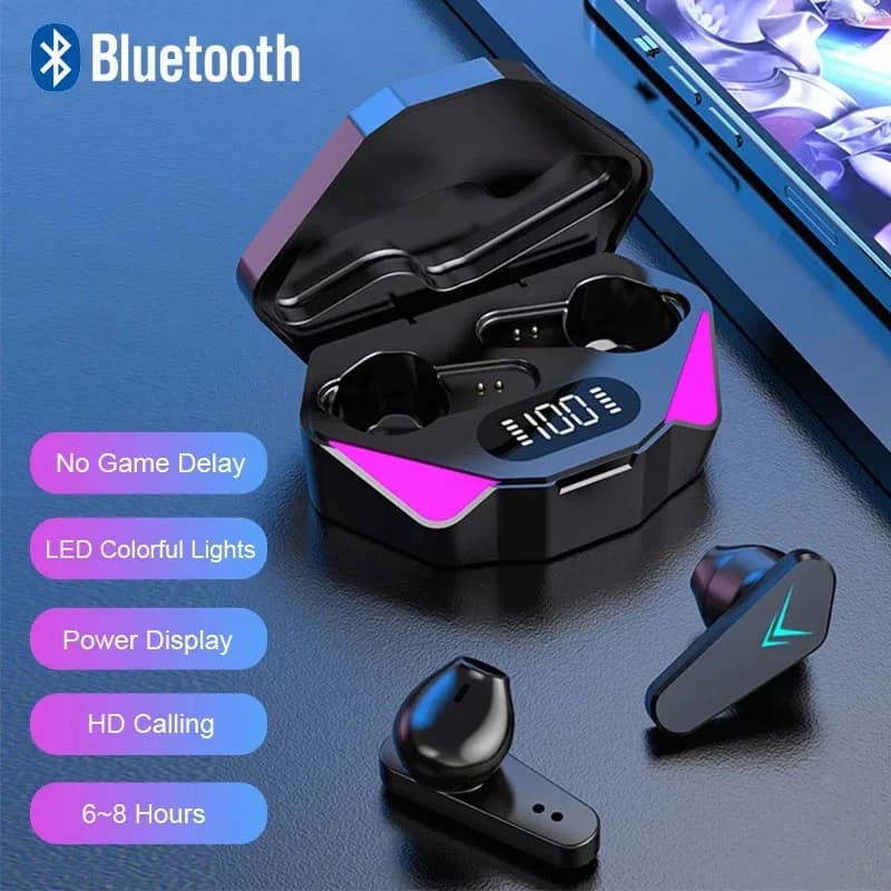 TWS X15 Wireless In Ear Headphones 9D Stereo Music HiFi Headphones 65ms Low Latency Gamer Headphones Esport with Microphone