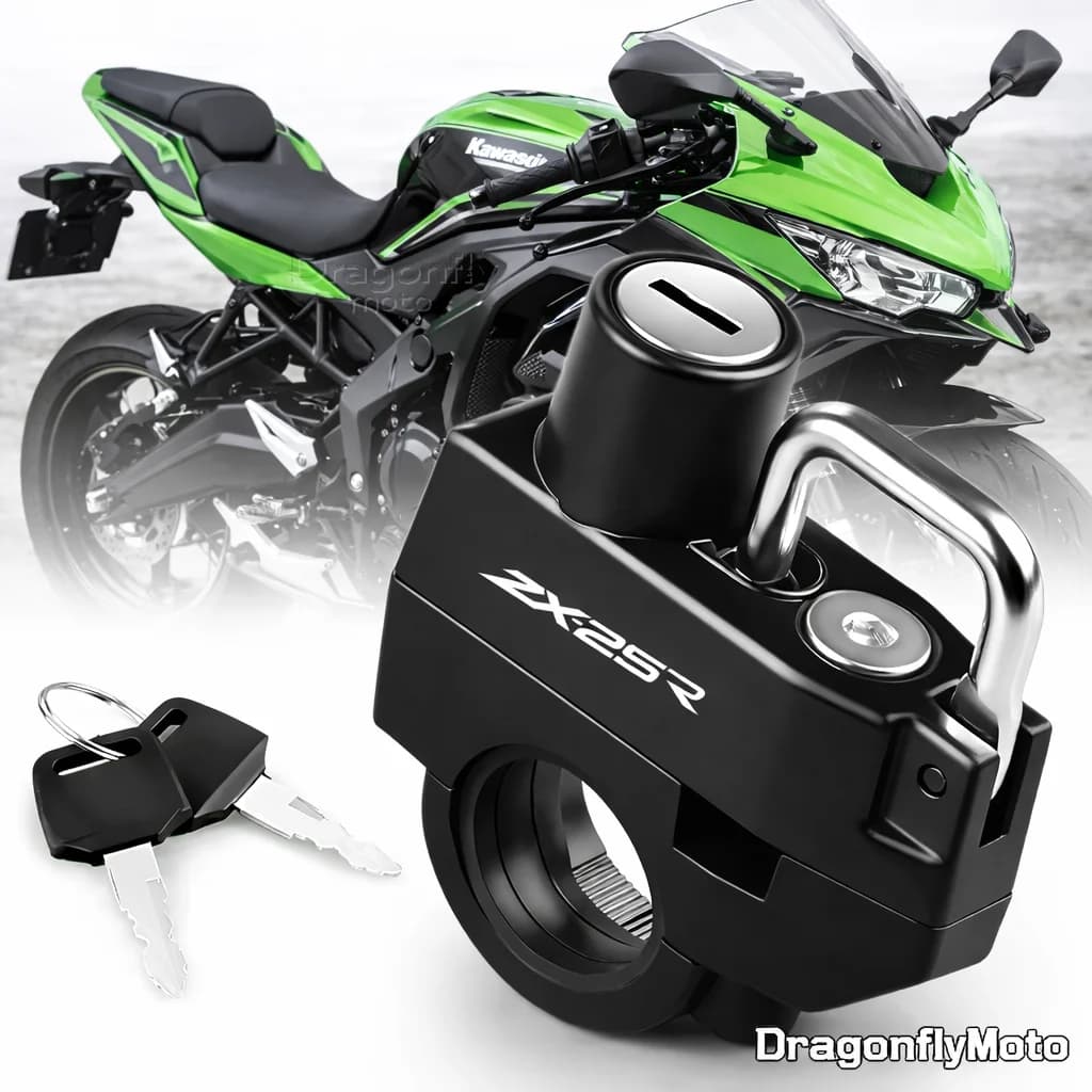 Lucchetto Antifurto per Casco Moto Kawasaki ZX25R ZX-25R Ninja ZX 25R 2020 2021 2022 Dispositivo di Bloccaggio Casco
