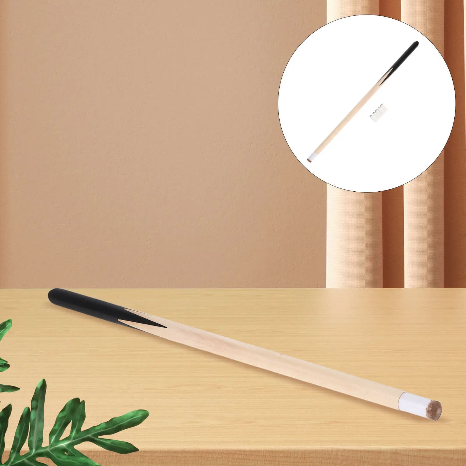 1Set Children Mini Pool Cue Short 19.7 Billiard House Cue Sticks Lightweight Wood Kids Pool Rod for Beginners Home Bar