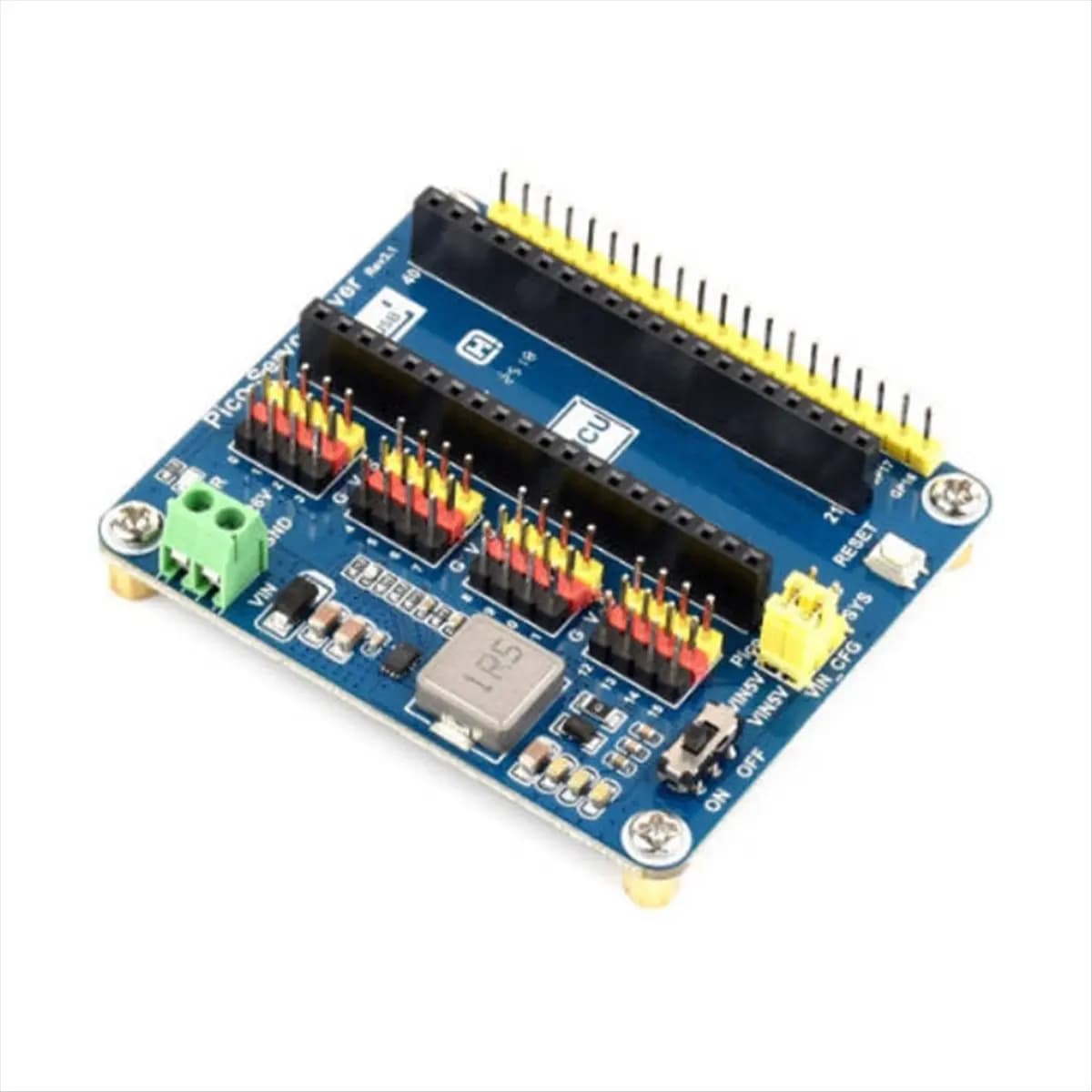 Module Servo Driver A23G for Raspberry Pi Pico, Ideal for Robotic Arms and Esapodic Deambulators, 16 Bit Servo Control Board