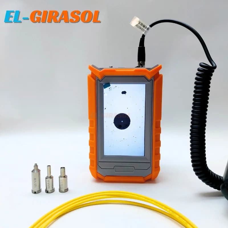 FVM‑100 FTTH Video Probe Microscope Fiber End Face Inspection Detector With Display Screen Optical Fiber Inspection Clean Pen