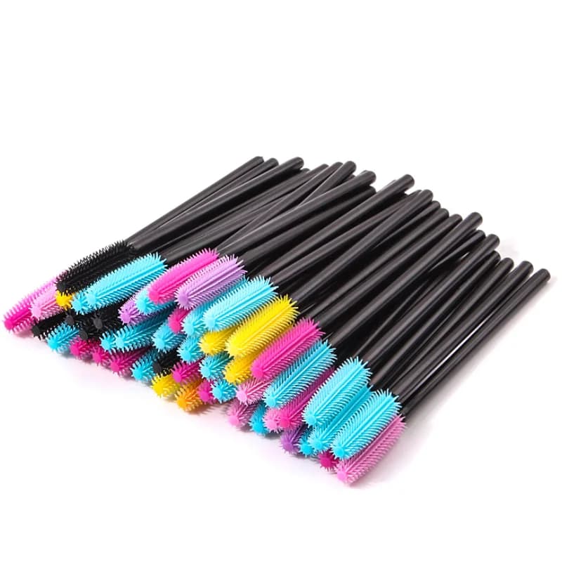 50 Silicone Applied Parts for Mascara, US Brushes and Eyelash Drop, Eyelash Extension Tools