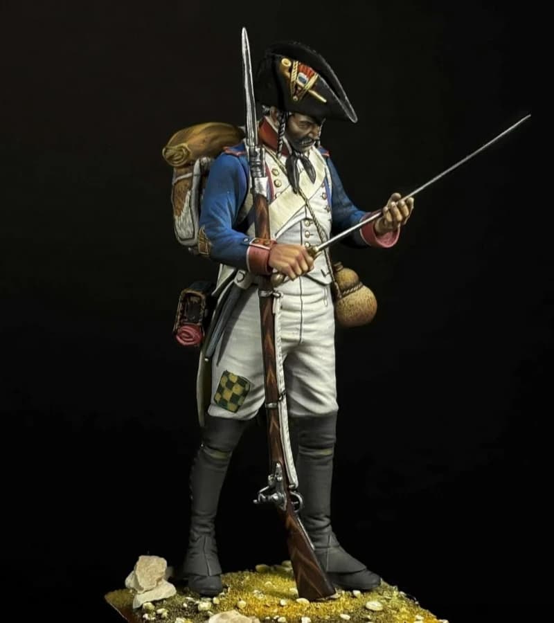Modellino in Scala 1/24 75mm in Resina Die-Cast, Kit Figura Miniatura dell'Esercito Antico di Napoleone, Giocattoli Non Assemblati e Non Dipinti per Diorama