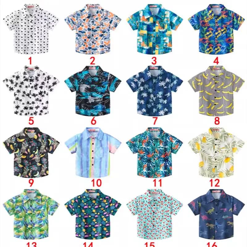 Short sleeve shirts for newborns summer 2024 printed shirt for children's cartoons dresses for children's shirts Casual for girls top
