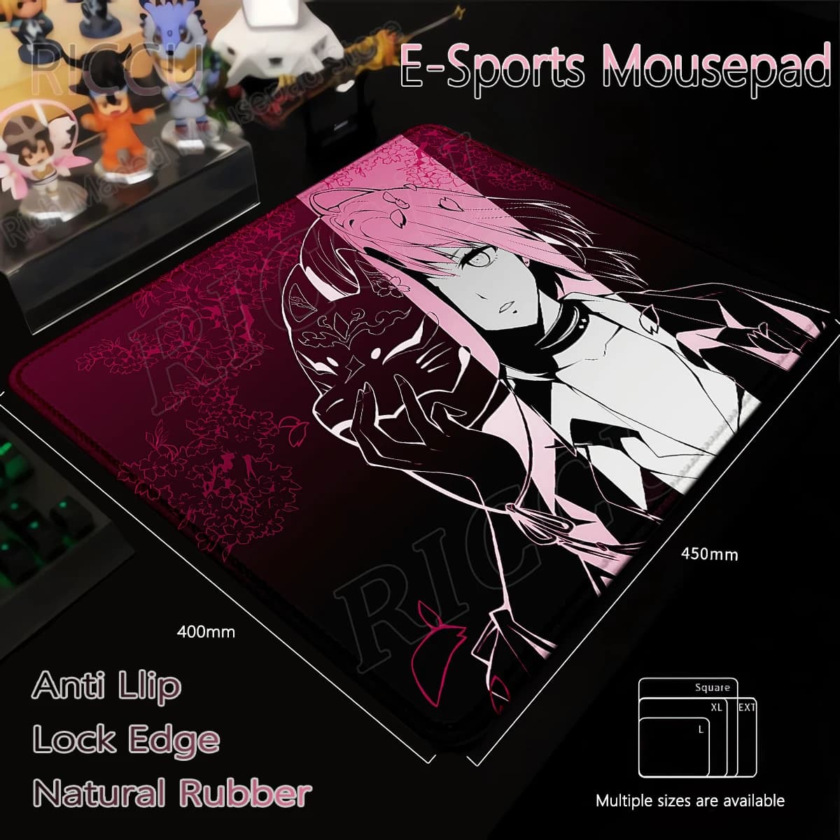 Skypad SORA Gaming Mouse Pad E-sport Pink Girls Mousepad XS Gaming Desk Mat Accessori da scrivania Pc Cabinet Tappeto Laptop Tablepad