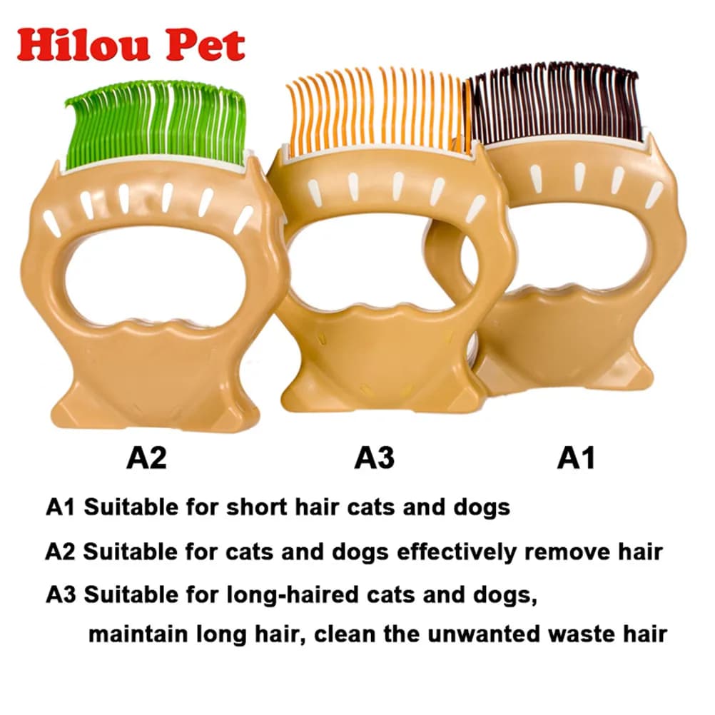 Spazzola in gomma per animali domestici con design a conchiglia, verde, comoda, con setole morbide per la toelettatura di cani e gatti, rimuove i nodi di pelo