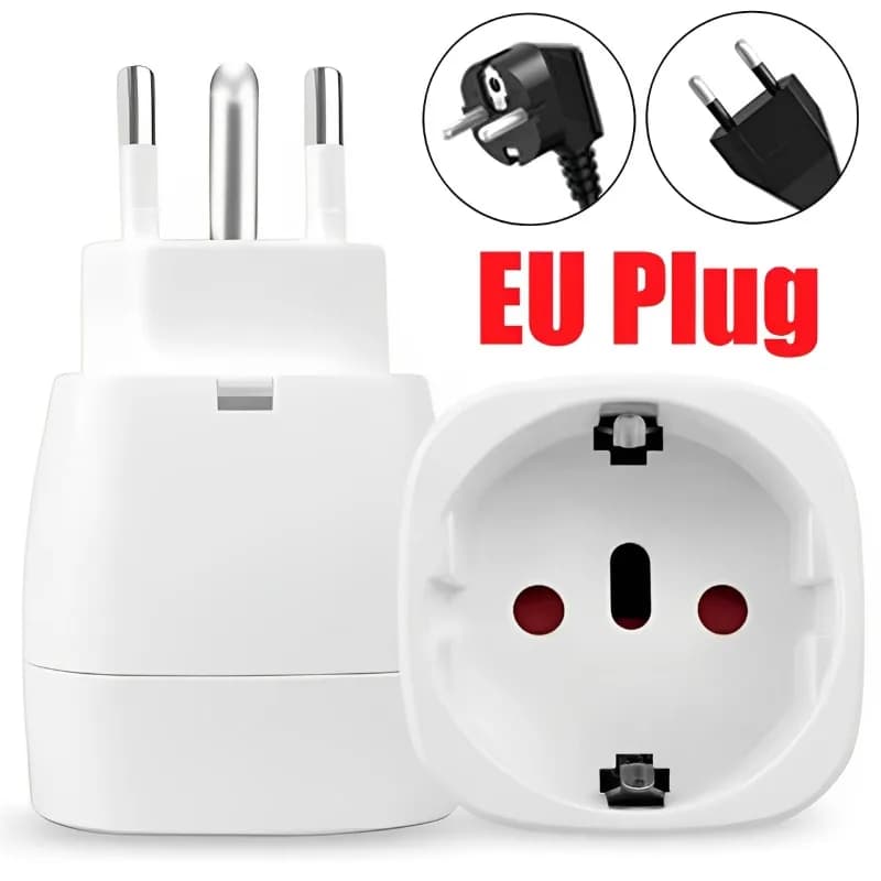 Spina UE Adattatore da viaggio a muro 3Pin Europ Tedesco Spina UE Convertitore presa CA 10A 250V Connettore di alimentazione Adattatore presa presa caricatore