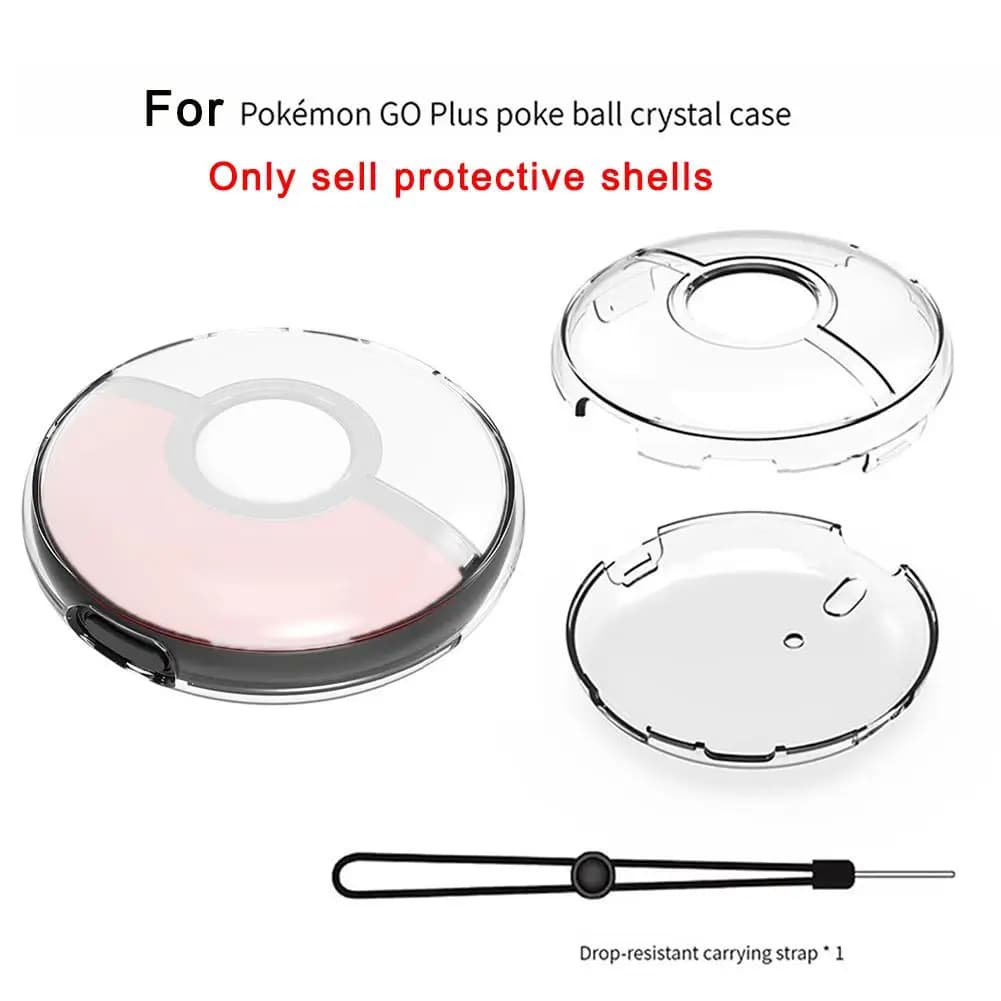 1/2Pcs For Pokemon GO Plus and Game Host Transparent Protective Case For Pokeball Shell For Poke Ball Game Console Sleeve