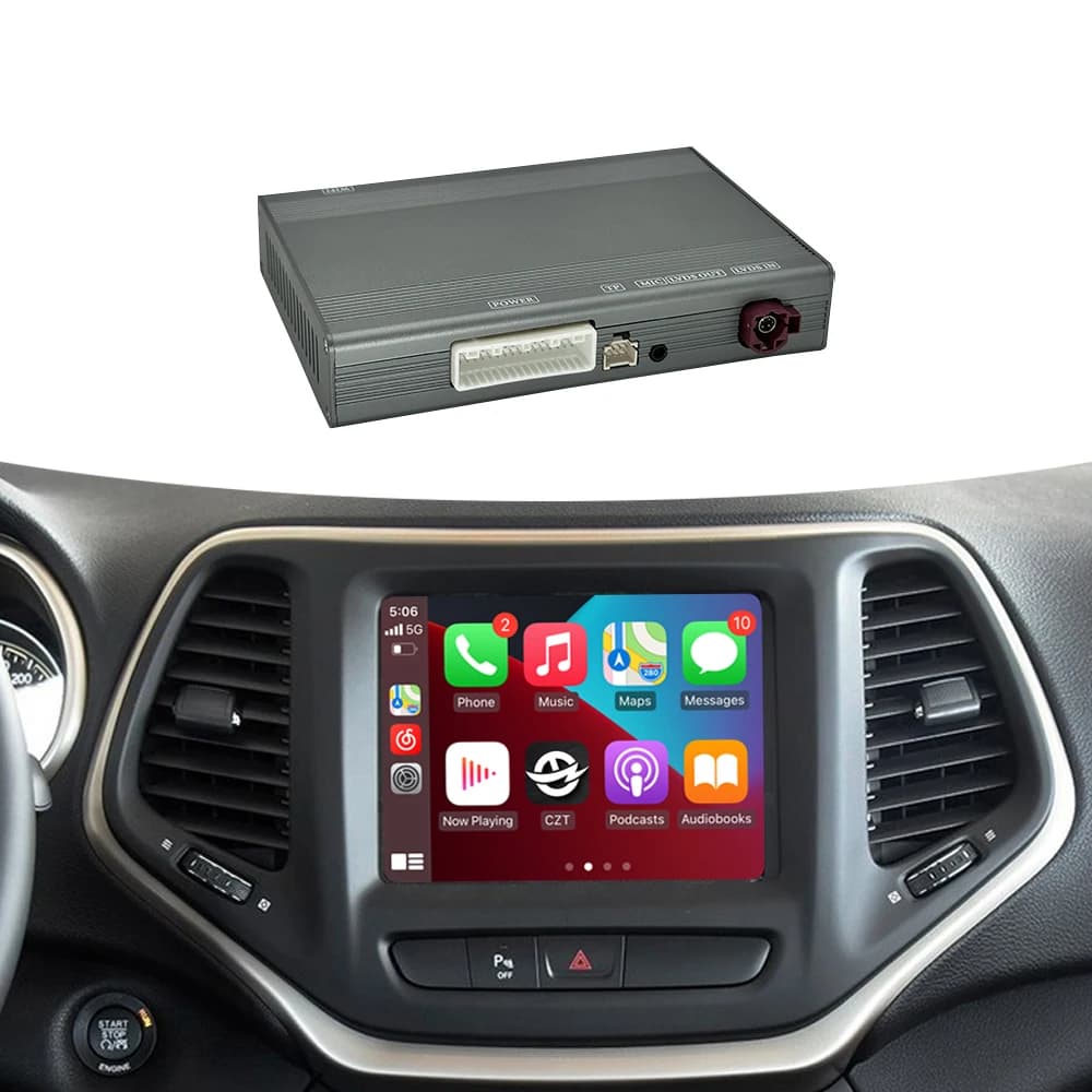 CZT-AUTO Android Auto Wireless Carplay Adattatore di Navigazione Per Jeep Compass 2017-2021 Schermo Originale DSP Connesso Autoradio