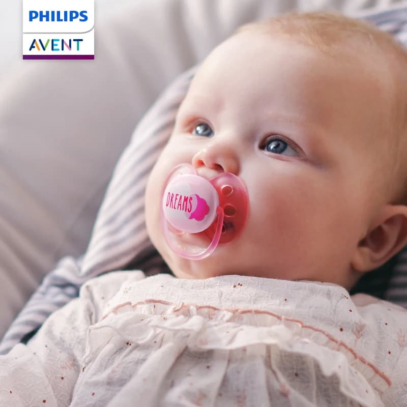 PHILIPS AVENT ciuccio per neonato 0-18 mesi ciuccio in silicone per uso alimentare emozioni lenitive comode e traspiranti