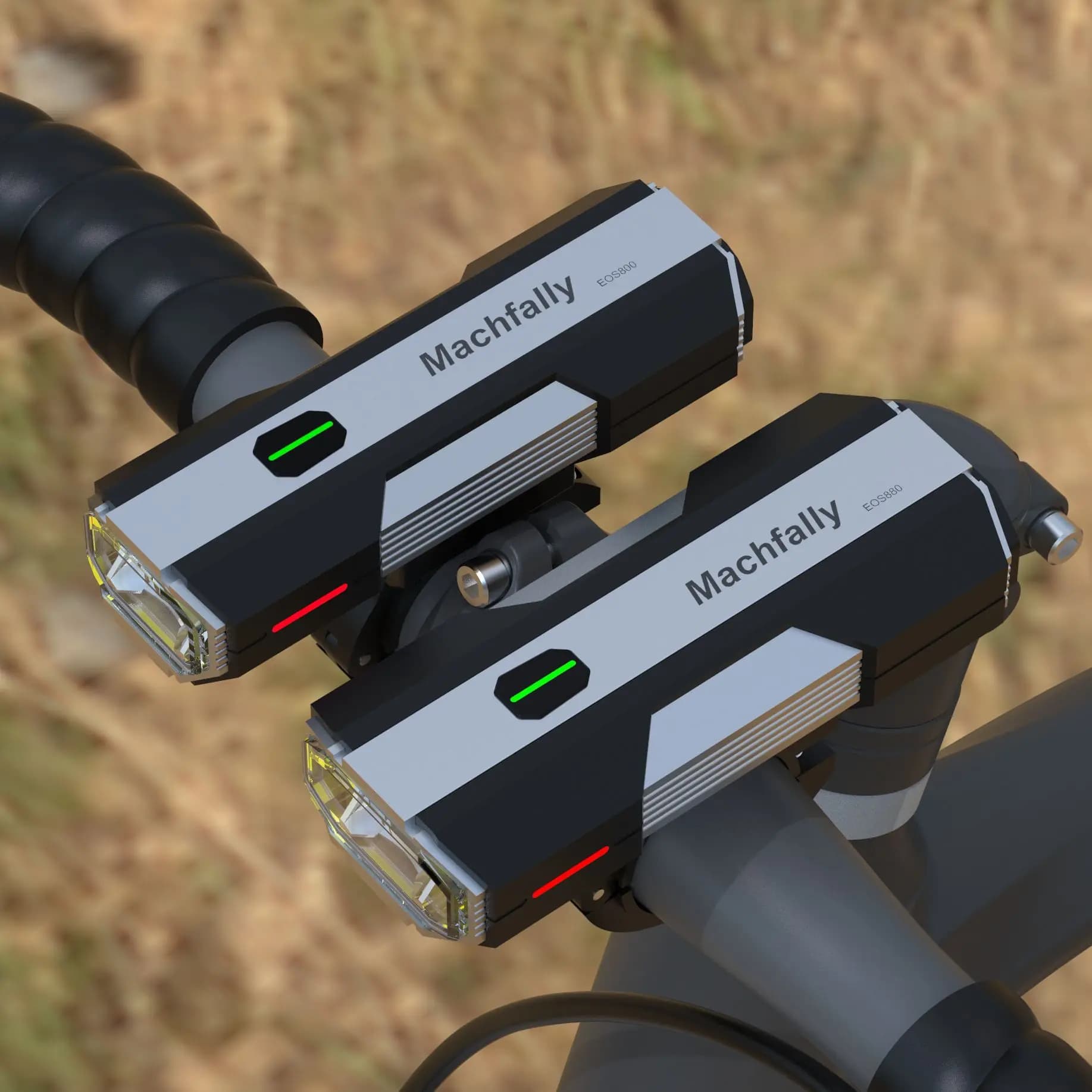 700 Lumens Bike Front Light Aluminum Alloy Housing Type-C Charging Adjustable High/Low Beam Machfally Bicycle Headlight