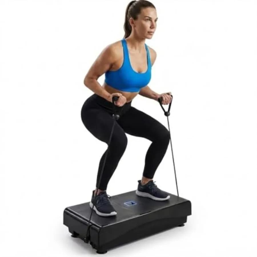 Vibration Plates for home training - steel construction black color - whole body workout vibration platform with weight loss fo