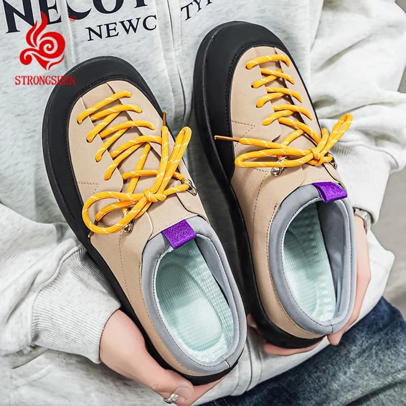 Spring Fashion Slip-On Loafers for Men Women Casual Comfortable Shoes Laces Up Lightweight Breathable Street Style Sneakers