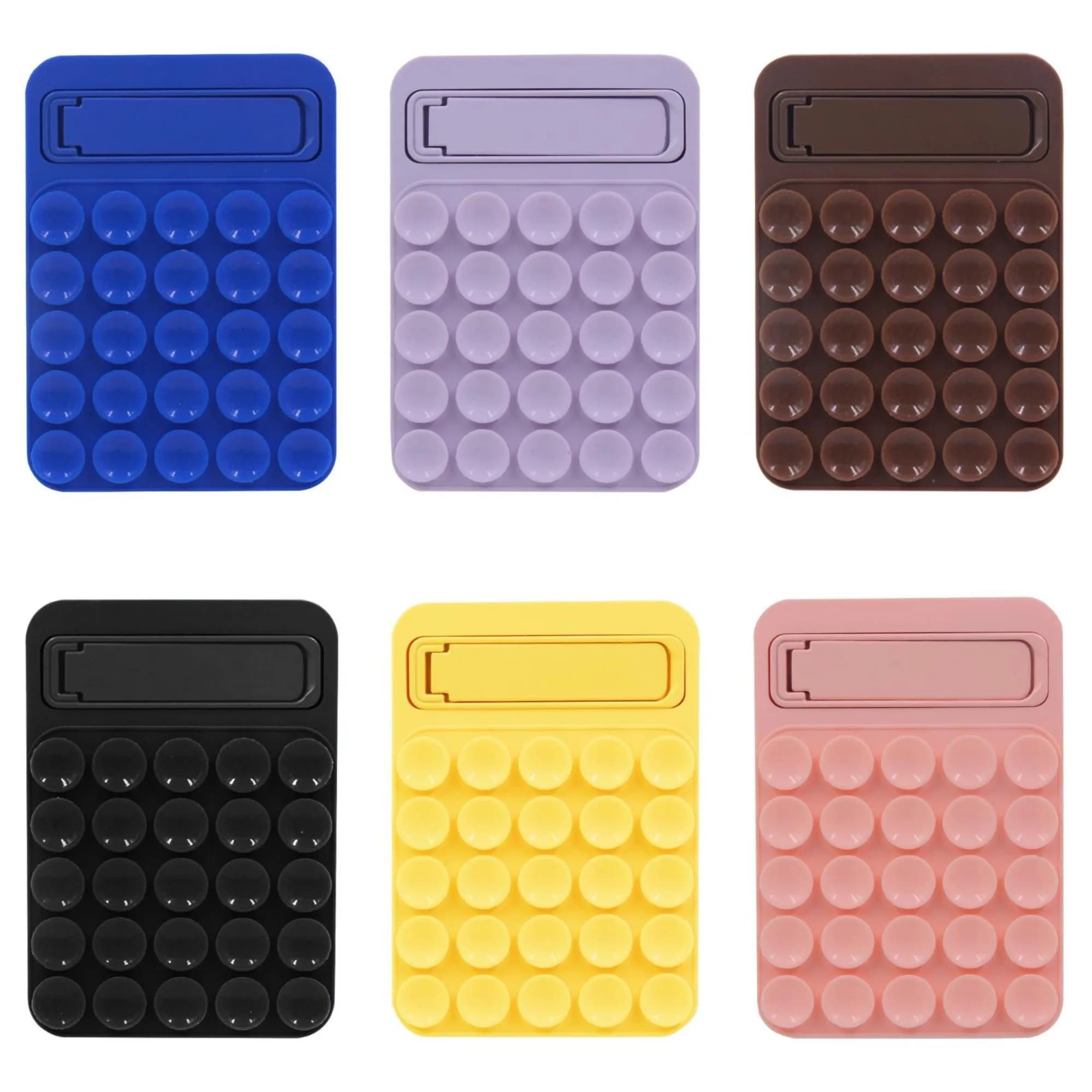 8.5*5.8*0.5cm Foldable Adhesive Smartphones Accessory Silicone Suction Phone Mount Mirror Shower Phone Holder For Selfies＆Videos