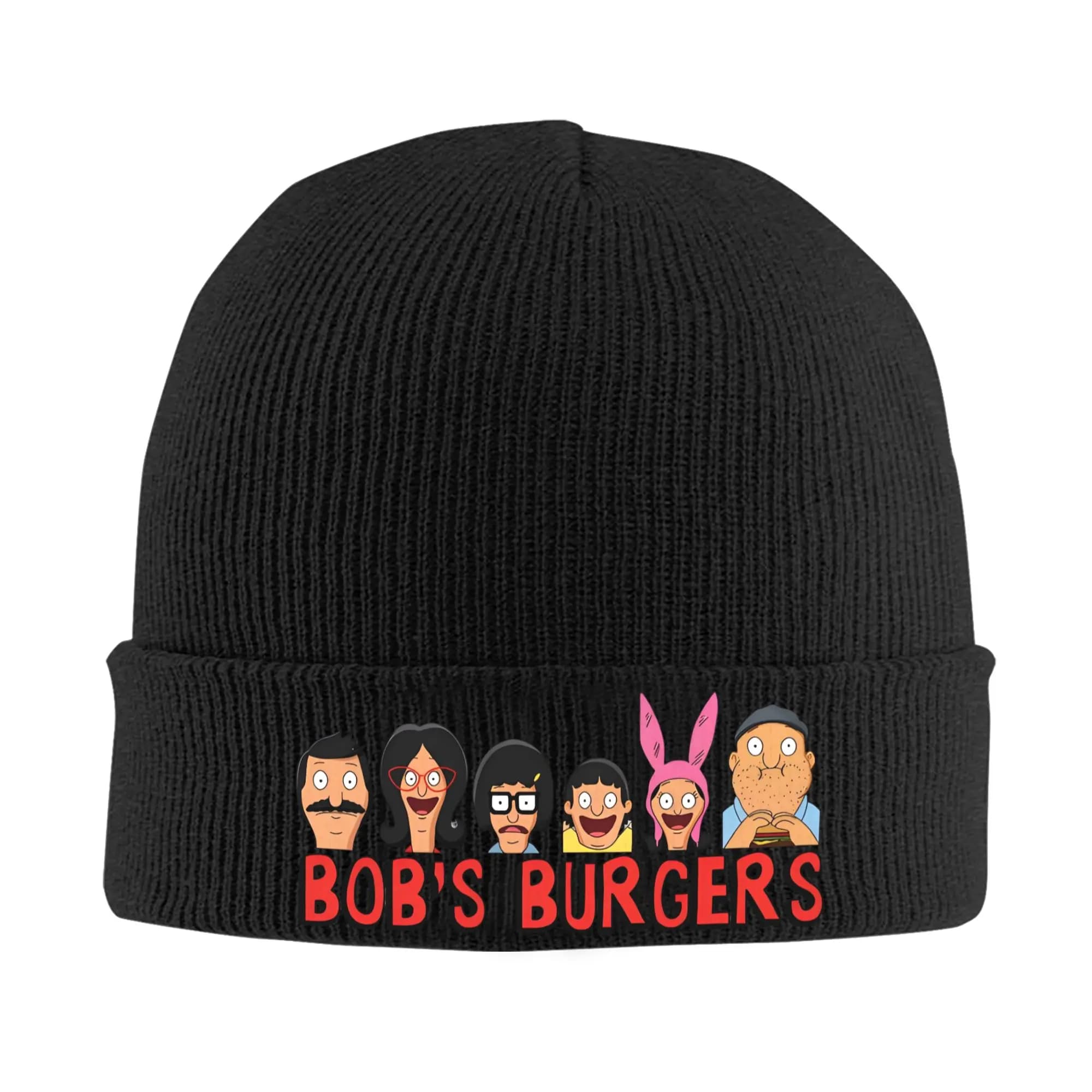 Berretto Slouchy Bobs Burgers per donna e uomo, berretti caldi lavorati a maglia