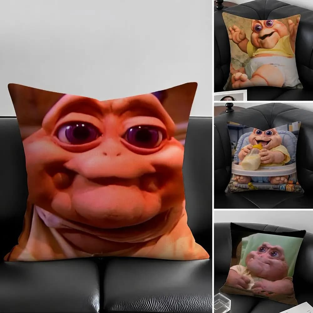 D-Dinosaurs-S Set di fodere per cuscini in lino naturale, decorazione tutto in uno per divano, camera da letto e sedia
