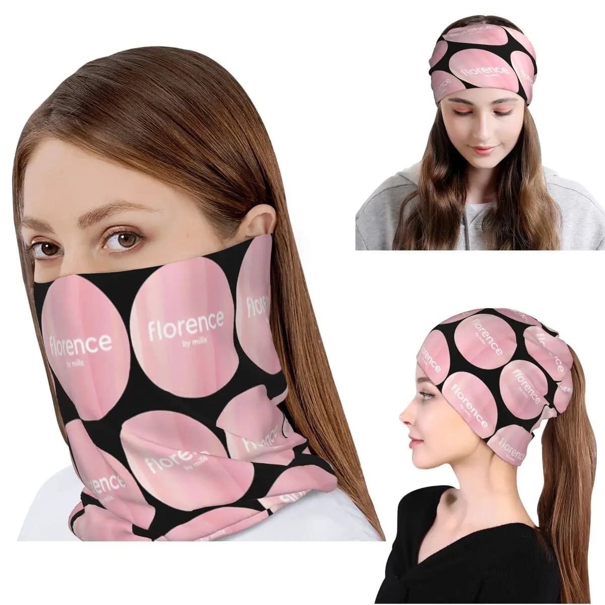 Florence By Mills Bandana Maschera per il collo Sciarpa Copricapo caldo Berretto Unisex per adulti Antivento
