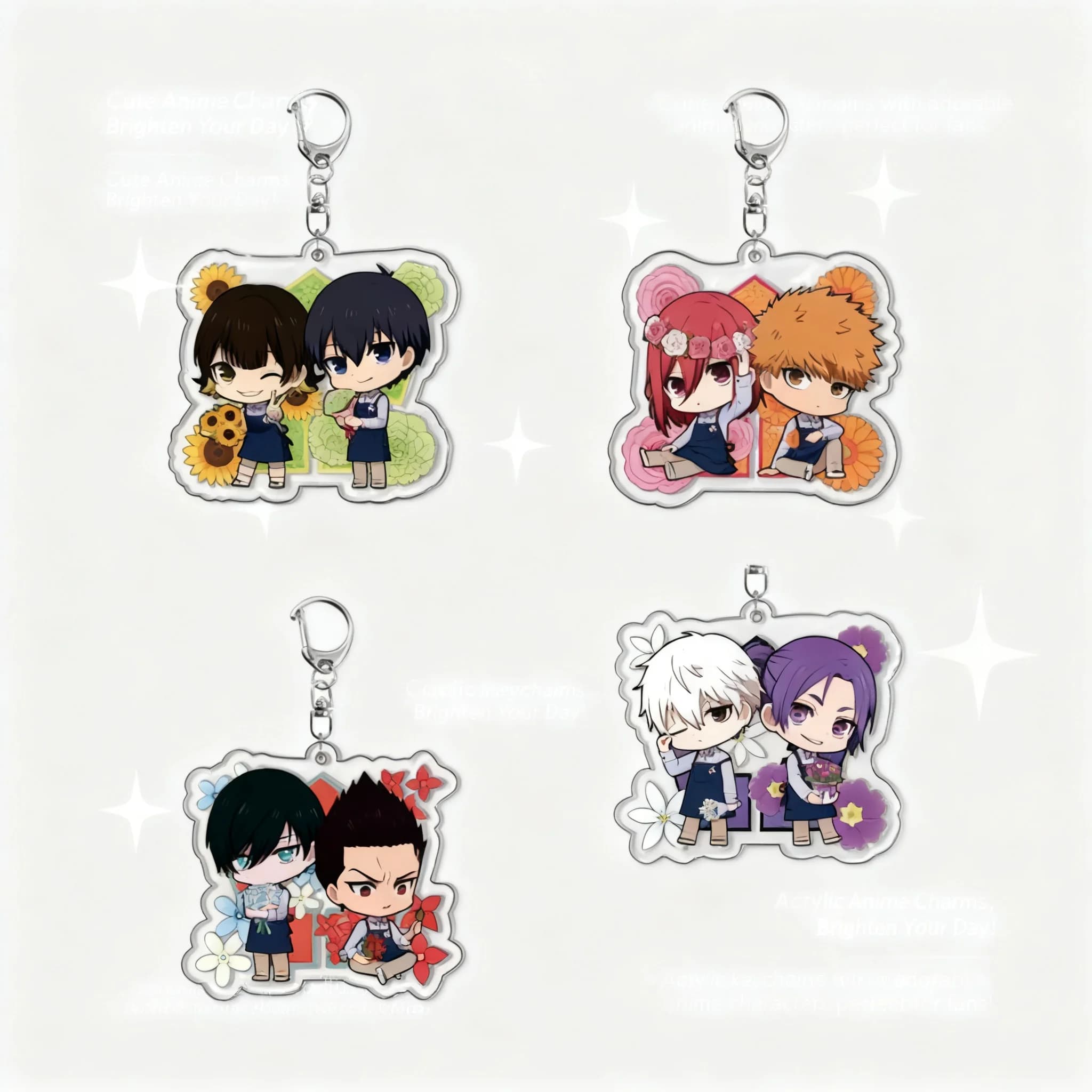 Blue Lock Acrylic Keychain Isagi Yoichi Bachira Meguru Kunigami Rensuke Transparent Backpack Charm