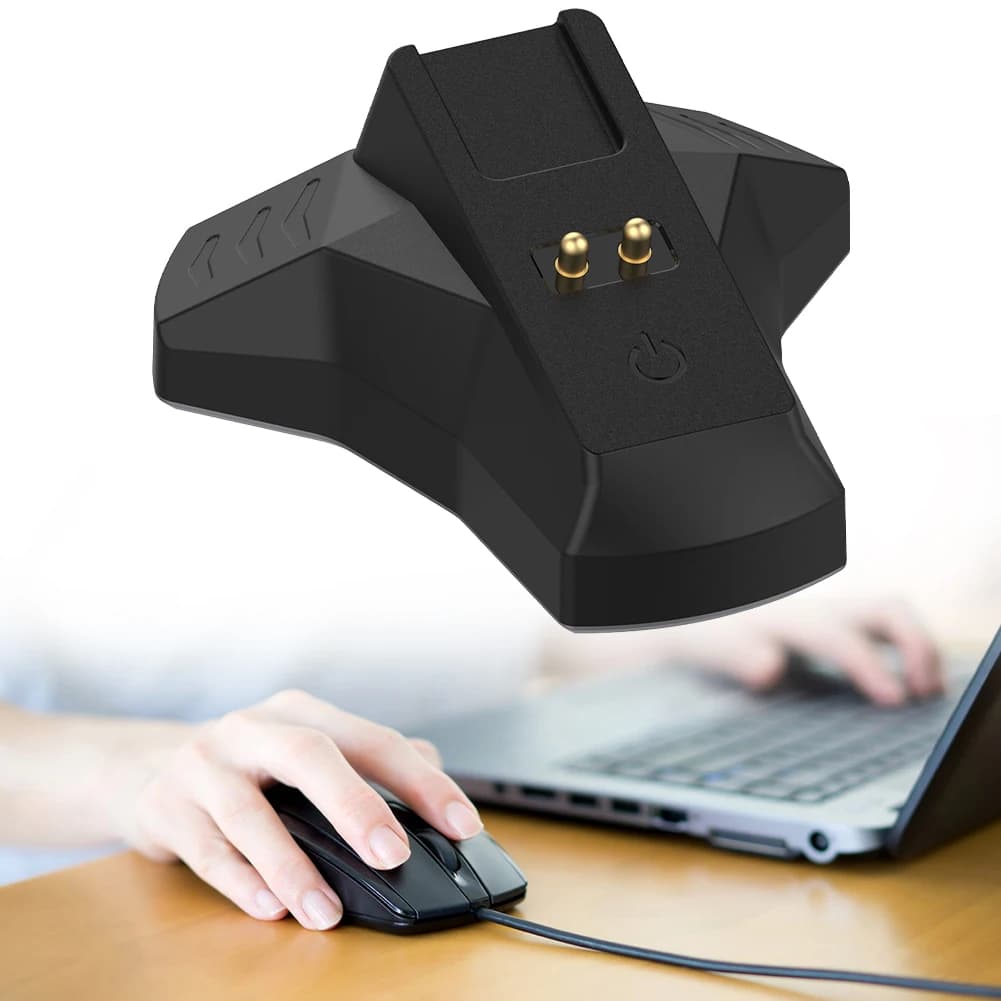 Mouse Charging Station with Charging Cable Mouse Base Charger Charge Status Indicator for Razer Viper /Basilisk