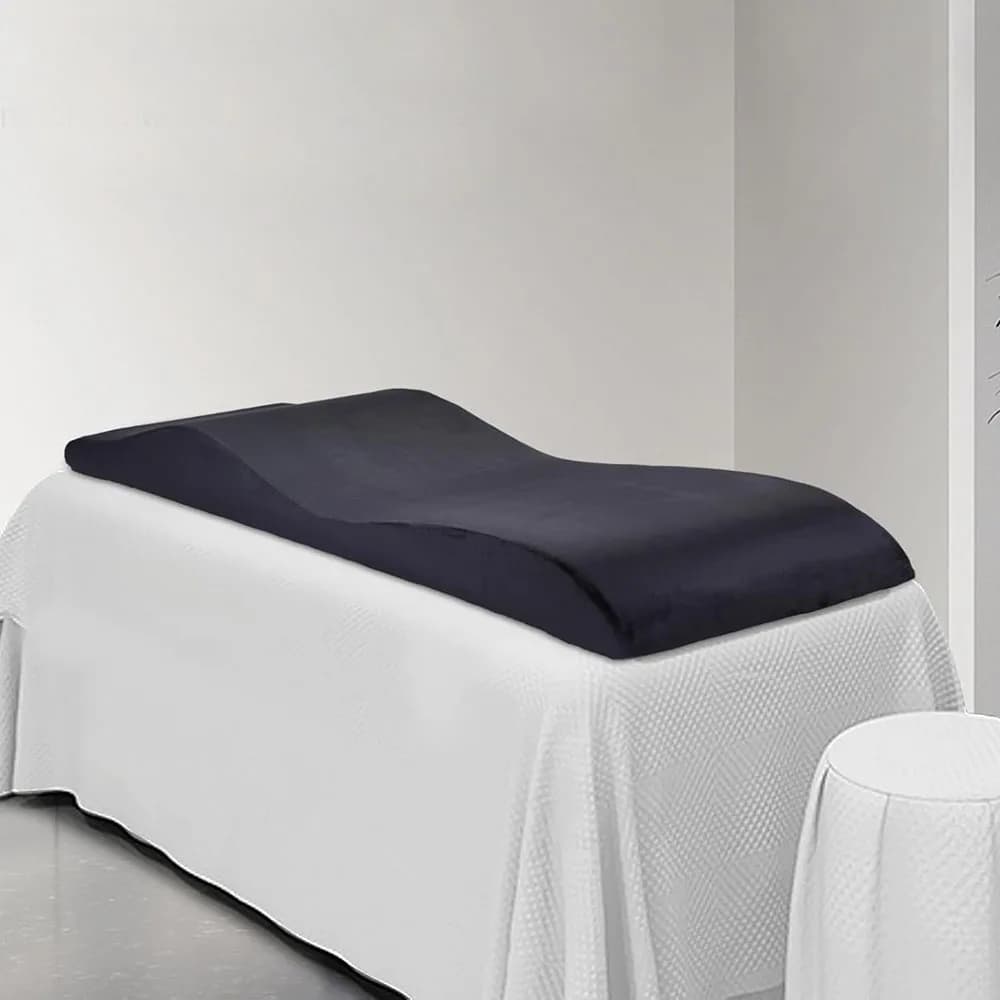 Cuscino per massaggio per letto di bellezza spa Design ergonomico Materasso per ciglia curvo Topper per letto per ciglia con copertura rimovibile