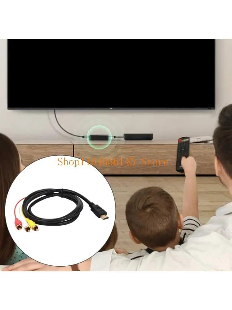 Il cavo adattatore 652F compatibile con HDTV a 3RCA supporta risoluzione 1080P placcato in oro