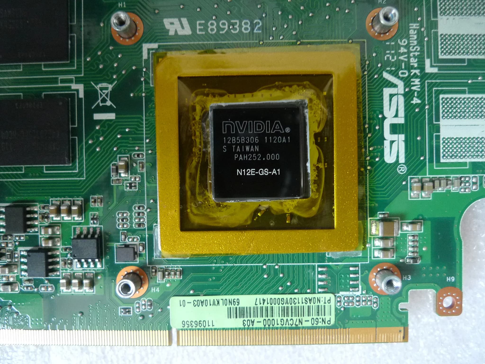 GTX560M GTX 560M 3GB N12E-GS-A1 VGA Graphics Video Card Board For ASUS G53JW G53SW G53SX G73SW G73JW Laptop Fully Tested