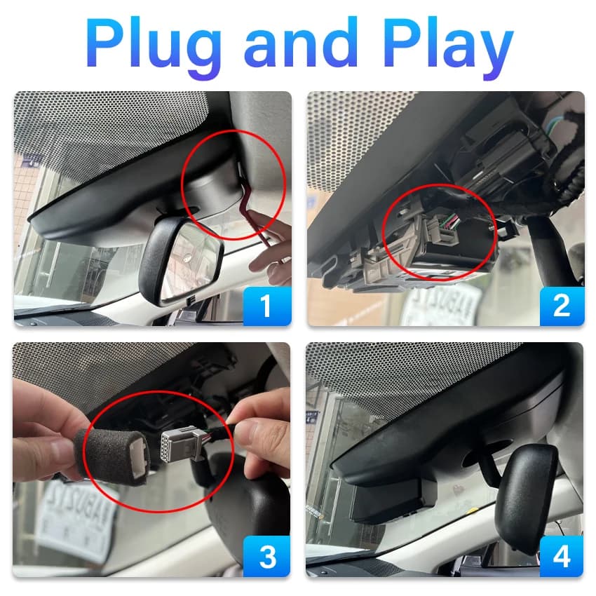 Nuovo! Videoregistratore DVR per auto Plug and Play con Wi-Fi, Dash Cam 4K originale per Toyota Corolla 2023 2024, controllo tramite app per telefono.