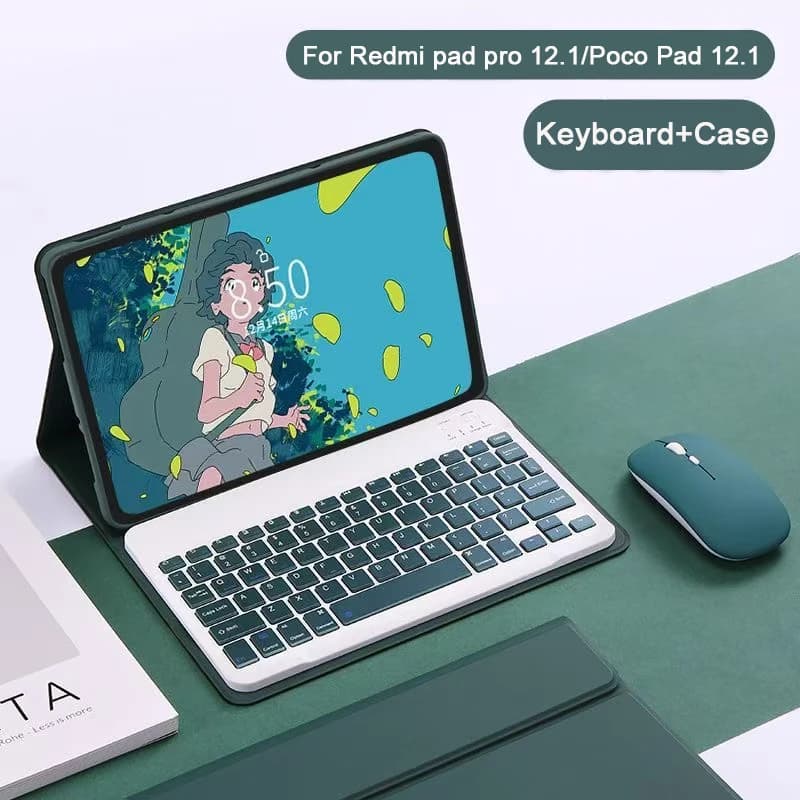 Tablet Cases For Xiaomi Redmi Pad Pro Poco Pad Case 12.1 2024 Smart Funda Keyboard Cover Redmi Pad Pro 12.1 Inch 2024