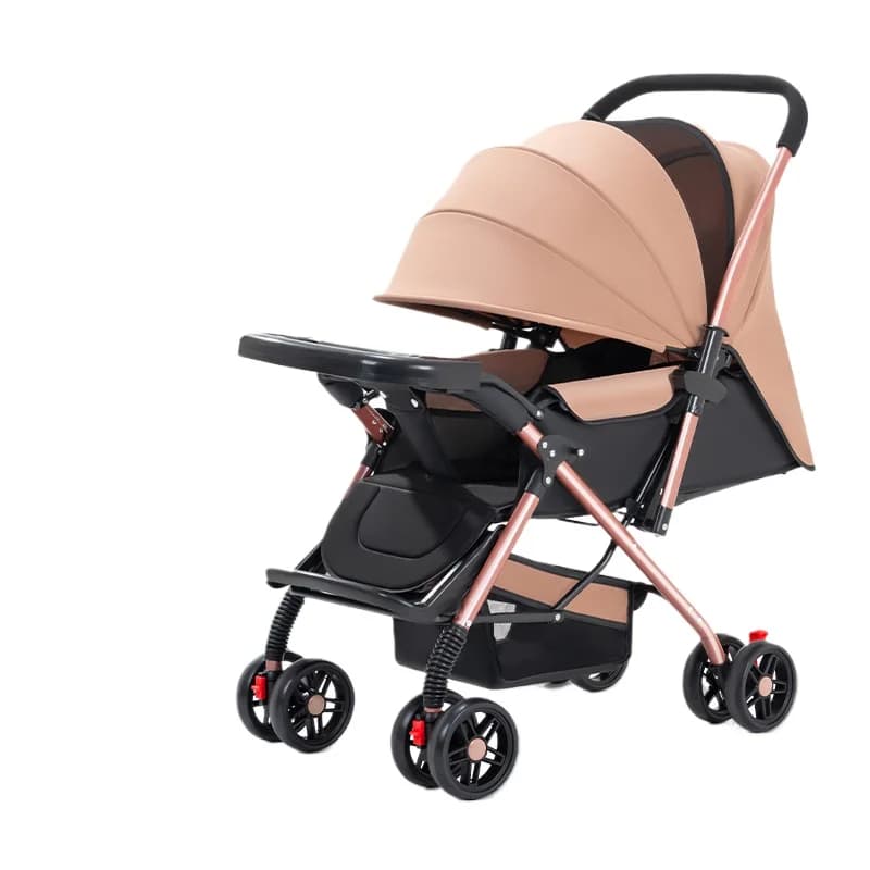 2025 Nuovo modello Passeggino bidirezionale Leggero pieghevole ad alta vista Sit-Lie Down 0-3 anni Passeggino per bambini adatto