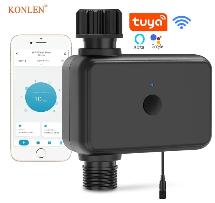 Smart WiFi 2.4G e 5G per Bluetooth timer sprinkler temporizzato a canale singolo programmabile tubo da giardino irrigazione per interruttori temporali