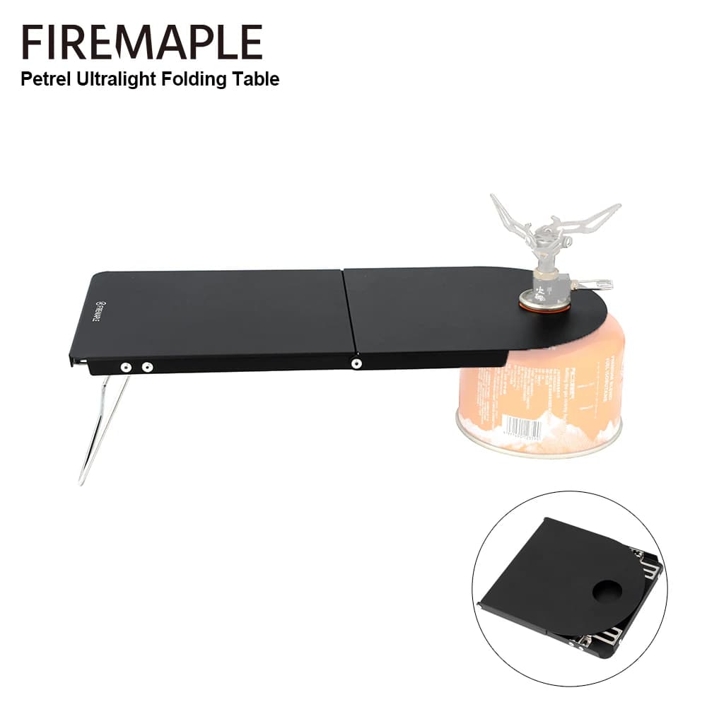 Ultra-light Petrel Fire-Maple Portable Folding Aluminum Table for solo excursions Camping table with gas burner travel 191g