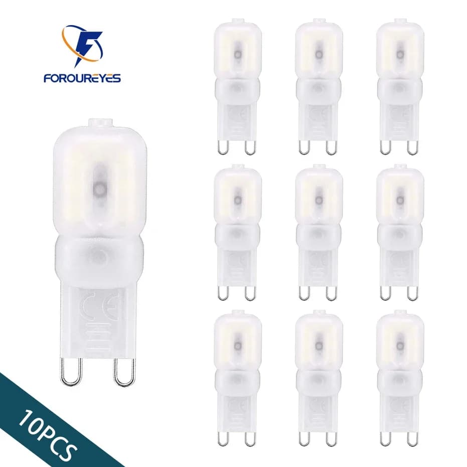 10 pz G9 Ha Condotto La Lampadina 110 V 220 V 3 W 5 W SMD2835 Bianco Caldo Bombillas Per La Casa Lampadine Lampadario di Cristallo Sostituire 30 W lampada alogena