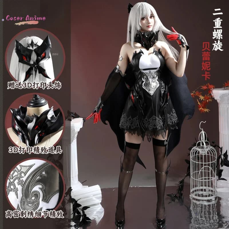 Gioco Duet Night Abyss Berenica Costume Cosplay Uniforme Halloween Carnevale Festa Natale Gioca di ruolo Abbigliamento Abbigliamento