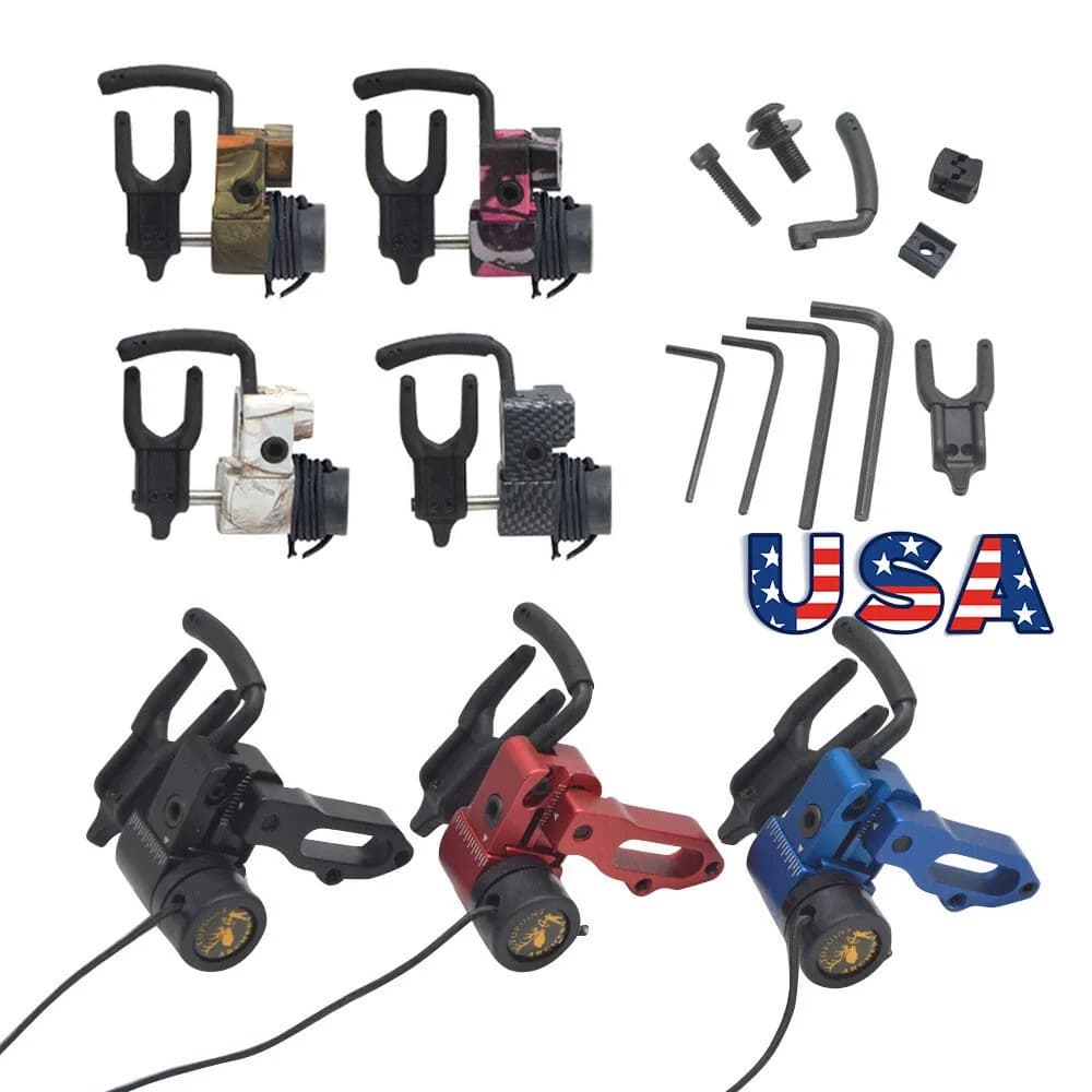 Supporto per Freccia Regolabile in Alluminio per Tiro con l'Arco, Accessorio per Caccia e Tiro al Bersaglio, per Arco Compound, per Destrorsi