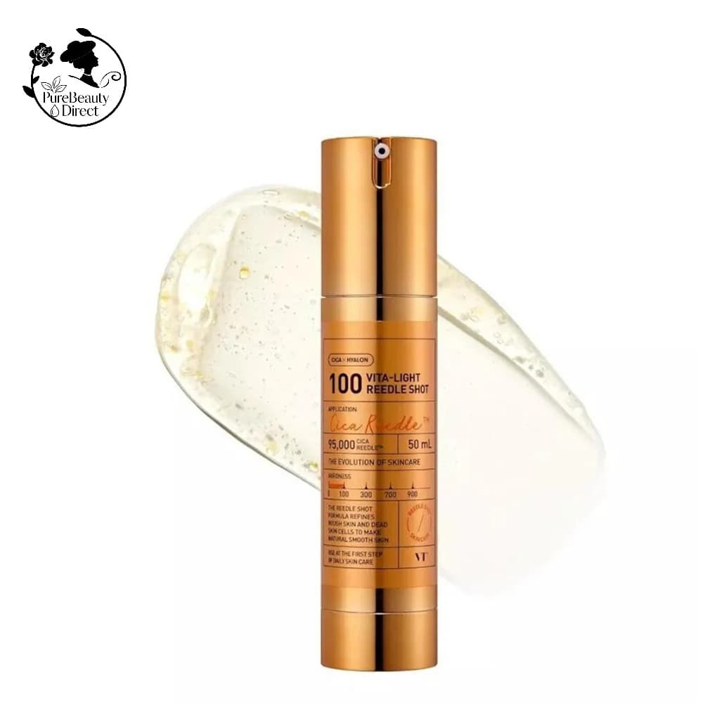 Korean Scratch Essence Life-Light Reedle Shot 100/300-Needle with Vitamin C to Uniform Skin Tone and Tip Your Scure Macchies