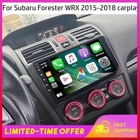 Autoradio GPS da 9 Pollici con Carplay, 2+32GB per Subaru Forester XV WRX, Lettore Multimediale Android 15 Intelligente per Auto